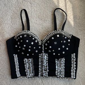 BEADED BUSTIER